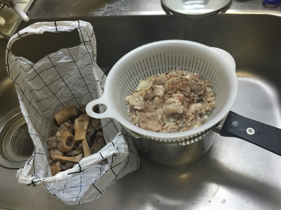 とんこつラーメンを作ってみた5